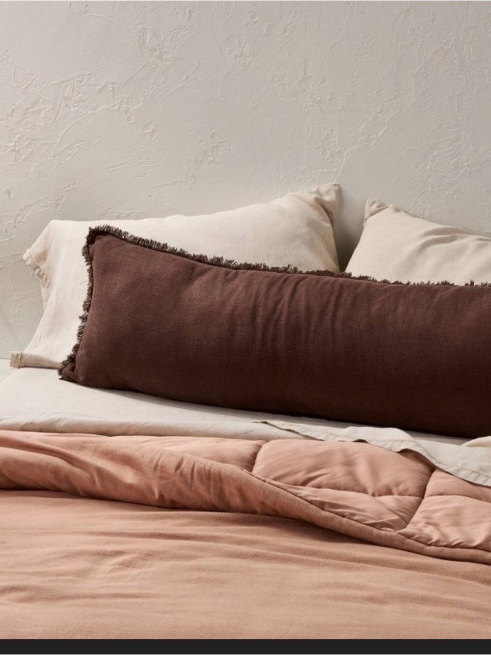Heavyweight Linen Blend Lumbar Throw Pillow from Casaluna